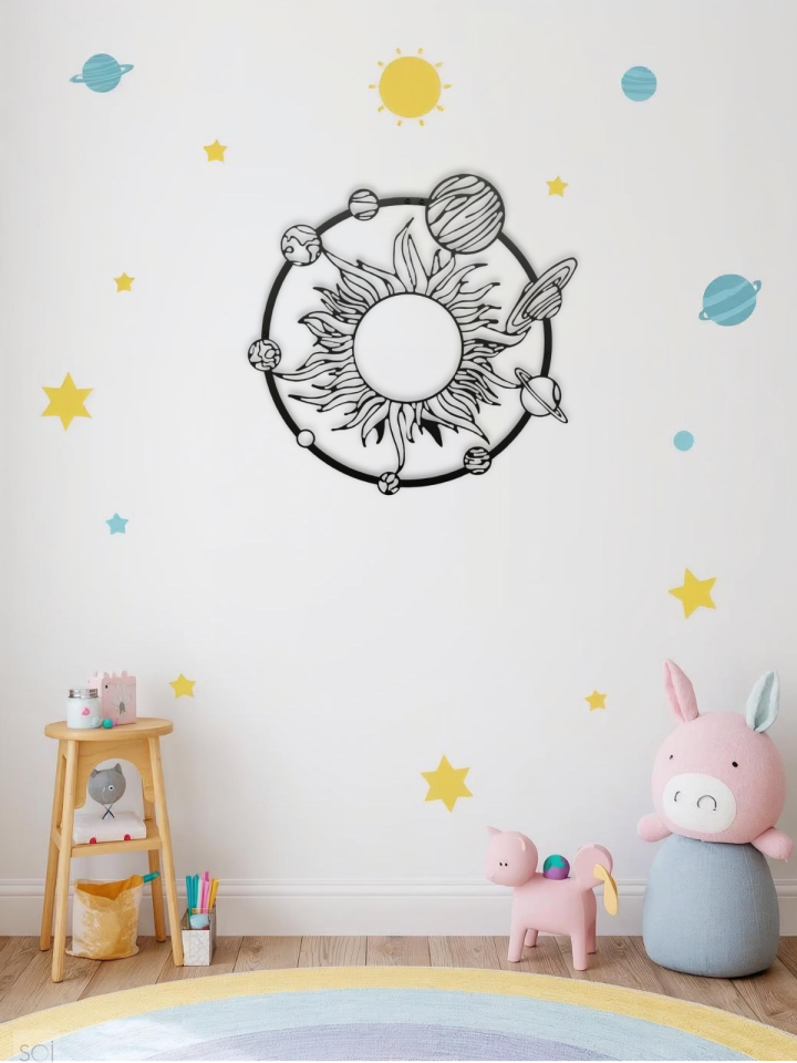 SOLAR HARMONY GÜNEŞ SİSTEMİ METAL DUVAR TABLOSU